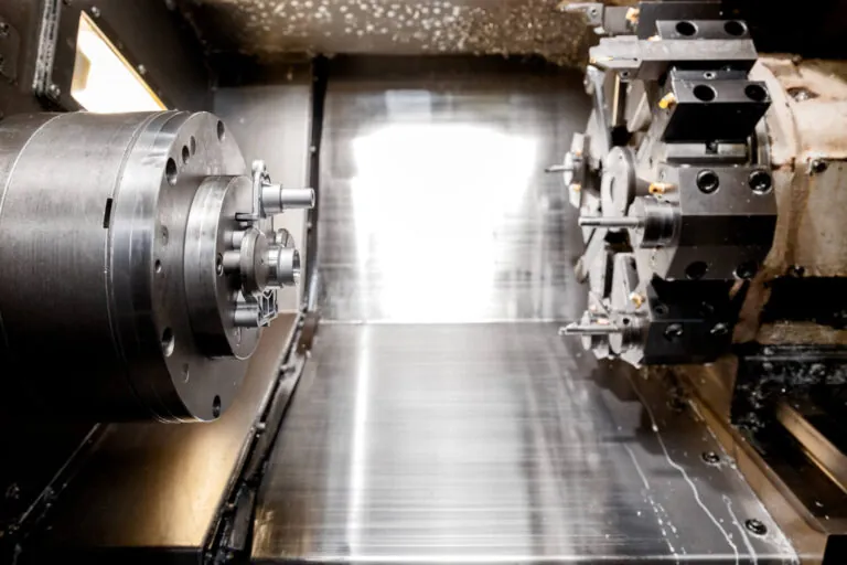 Precision CNC lathe machining a high-pressure aluminum die casting for a critical industrial assembly