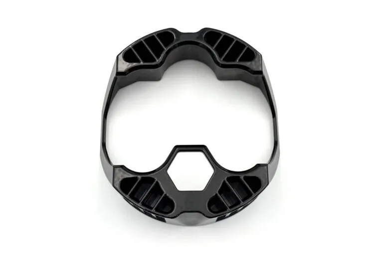 Professionally finished black aluminum die-cast enclosures showcasing high-quality surface coating and precise integrated mounting features.